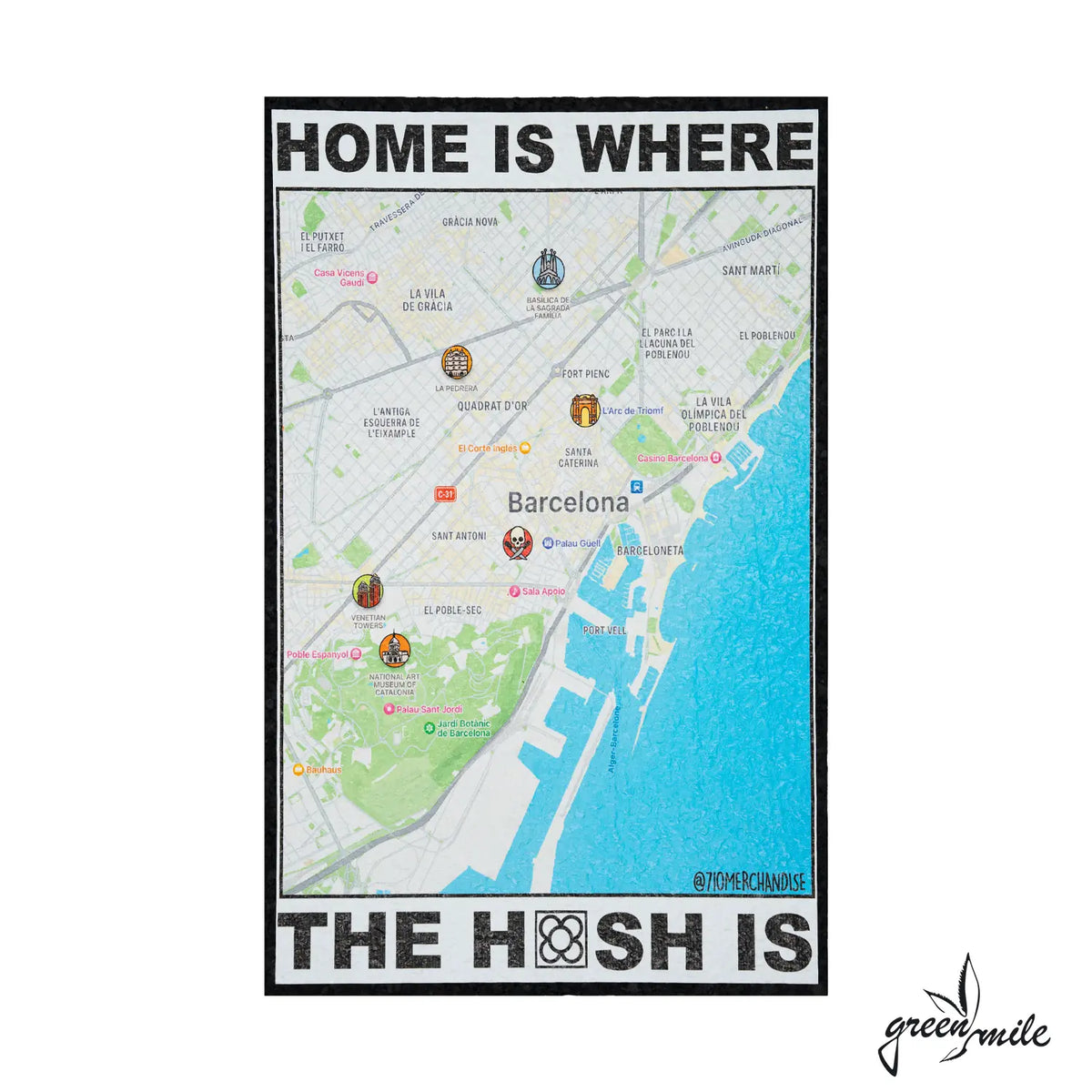 710 Merchandise, Moodmat, Home is where the Hash is, Vorderansicht