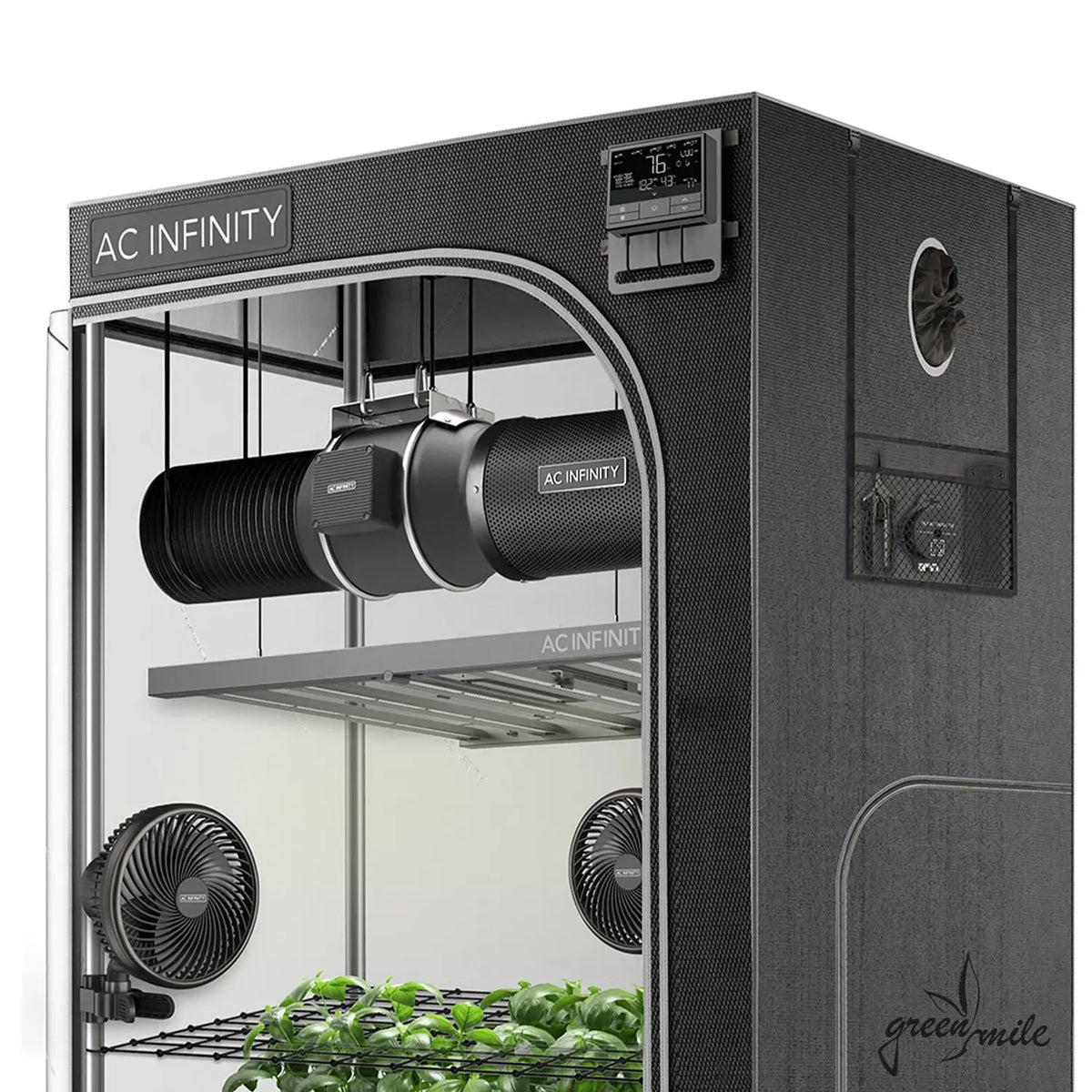 AC Infinity, Advanced Grow Zelt Pro, 120x120x200cm, 4 Pflanzen, Zeltansicht