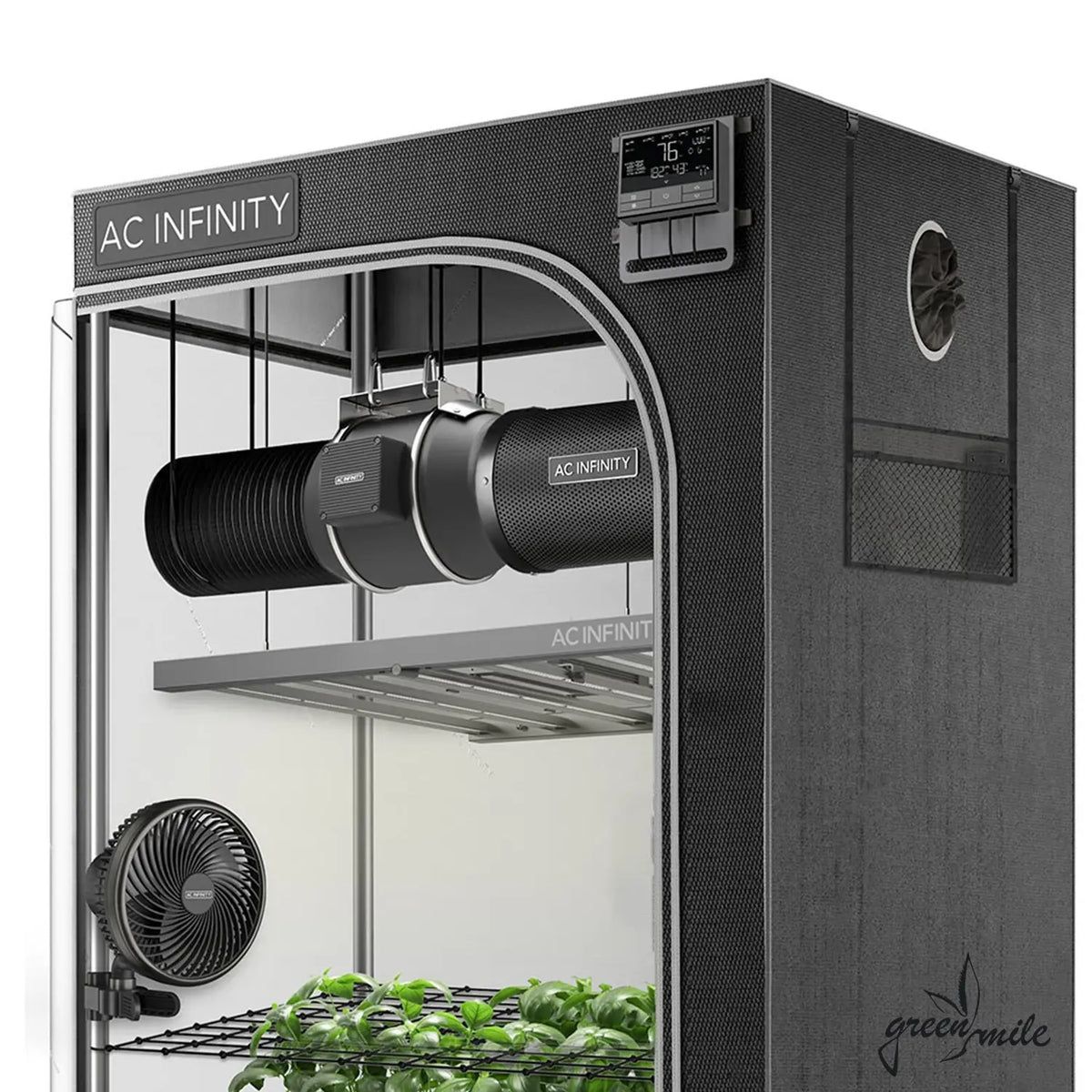 AC Infinity, Advanced Grow Zelt Pro, 60x120x180cm, 3 Pflanzen, Zeltansicht