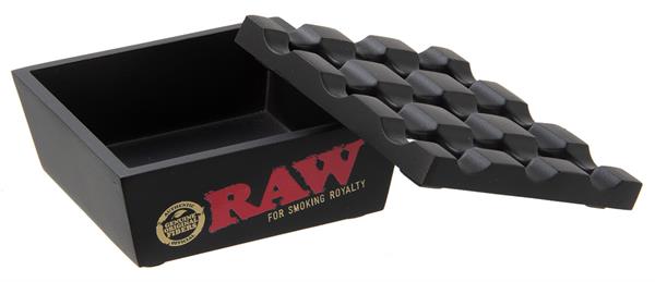RAW - edler Metallaschenbecher | 8x8x4cm