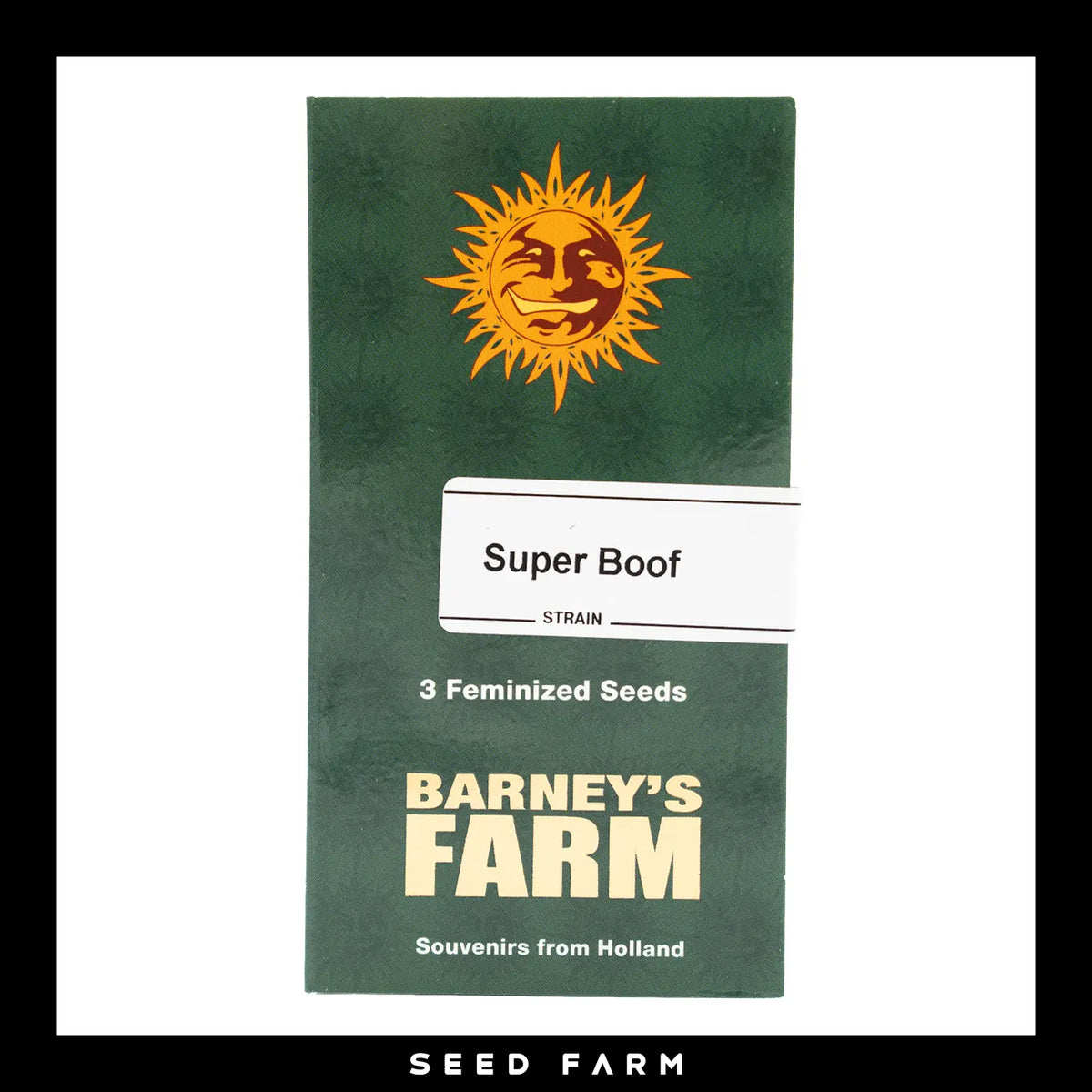 Barney's Farm, Super Boof, feminisierte Cannabis Samen, 3 Stück, Vorderansicht