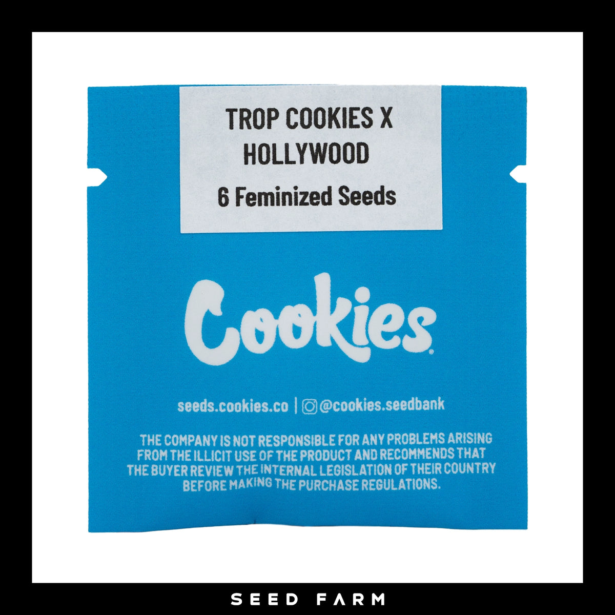 Cookies Hollywood, Trop Cookies x Hollywood, feminisierte Cannabis Samen, Vorderansicht