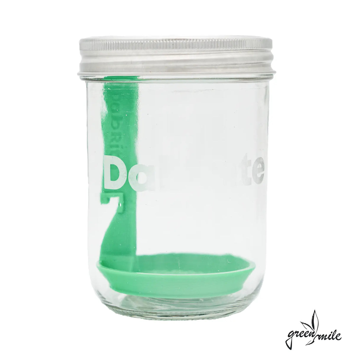 Dab Rite, Magics Traveling Dunk Jar, Grün, verschlossen, Vorderansicht
