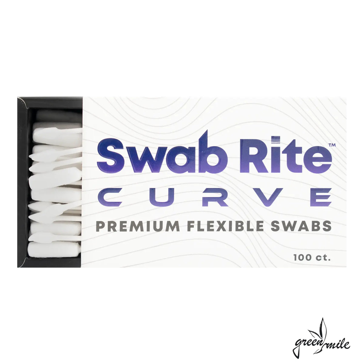 Dab Rite, Swab Rite, Curved Swabs, Verpackung, Vorderansicht, Offen