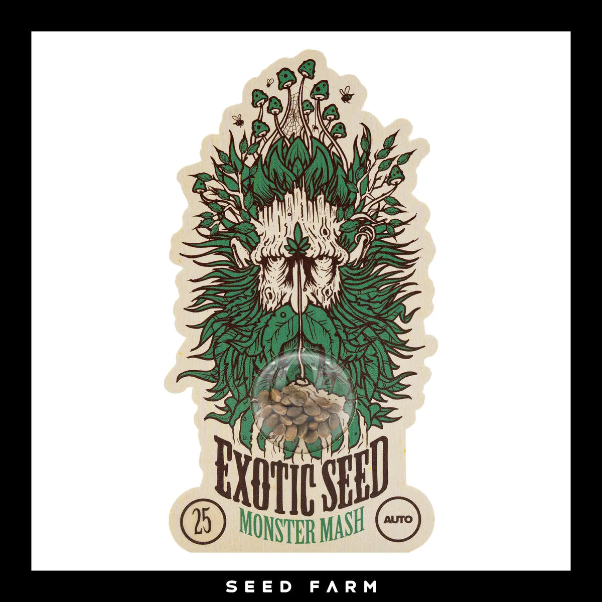 Exotic Seed, Monster Mash, automatische Cannabis Samen, 25 Stück, Vorderansicht