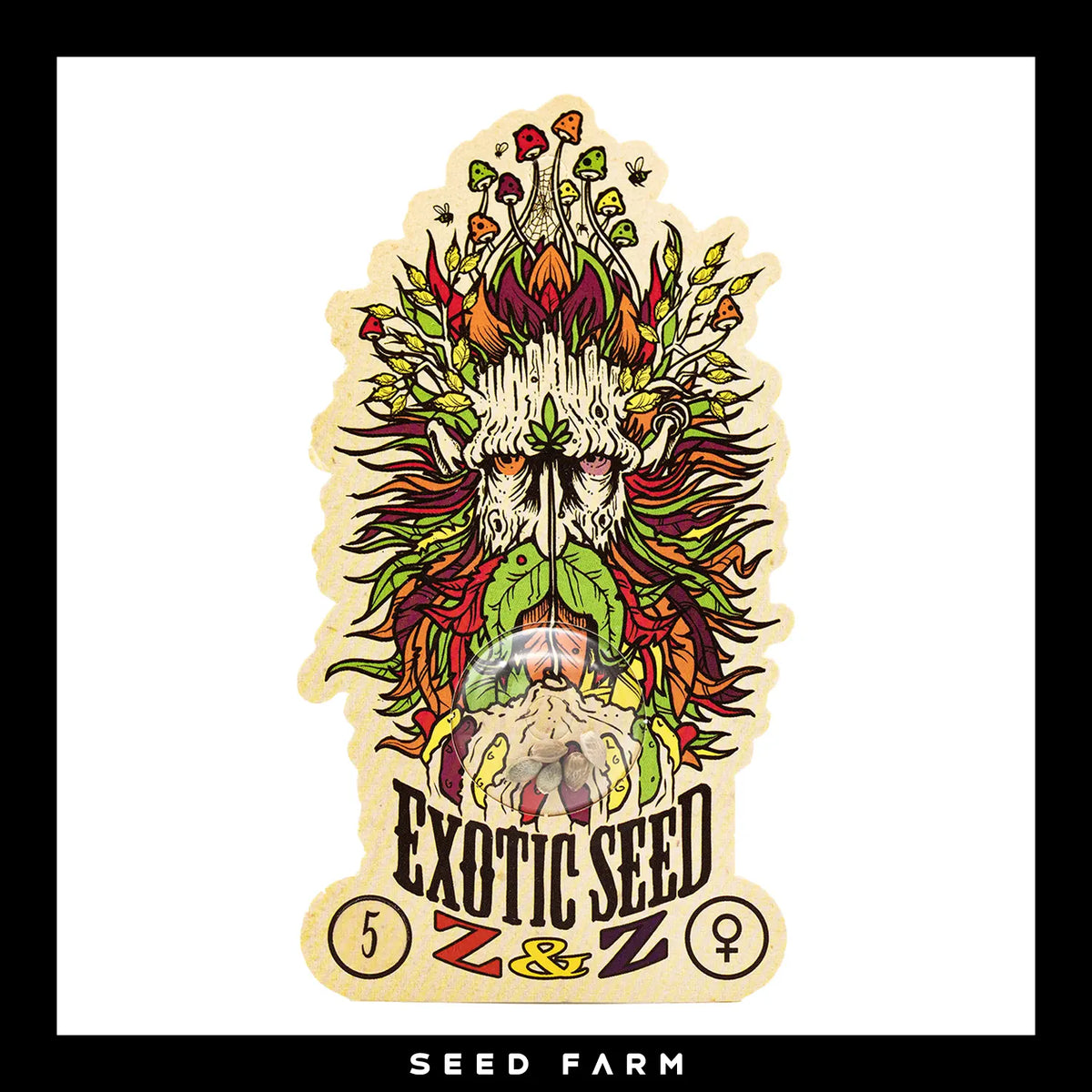 Exotic Seed Z&Z, feminisierte Cannabis Samen, 5 Stück, Vorderansicht