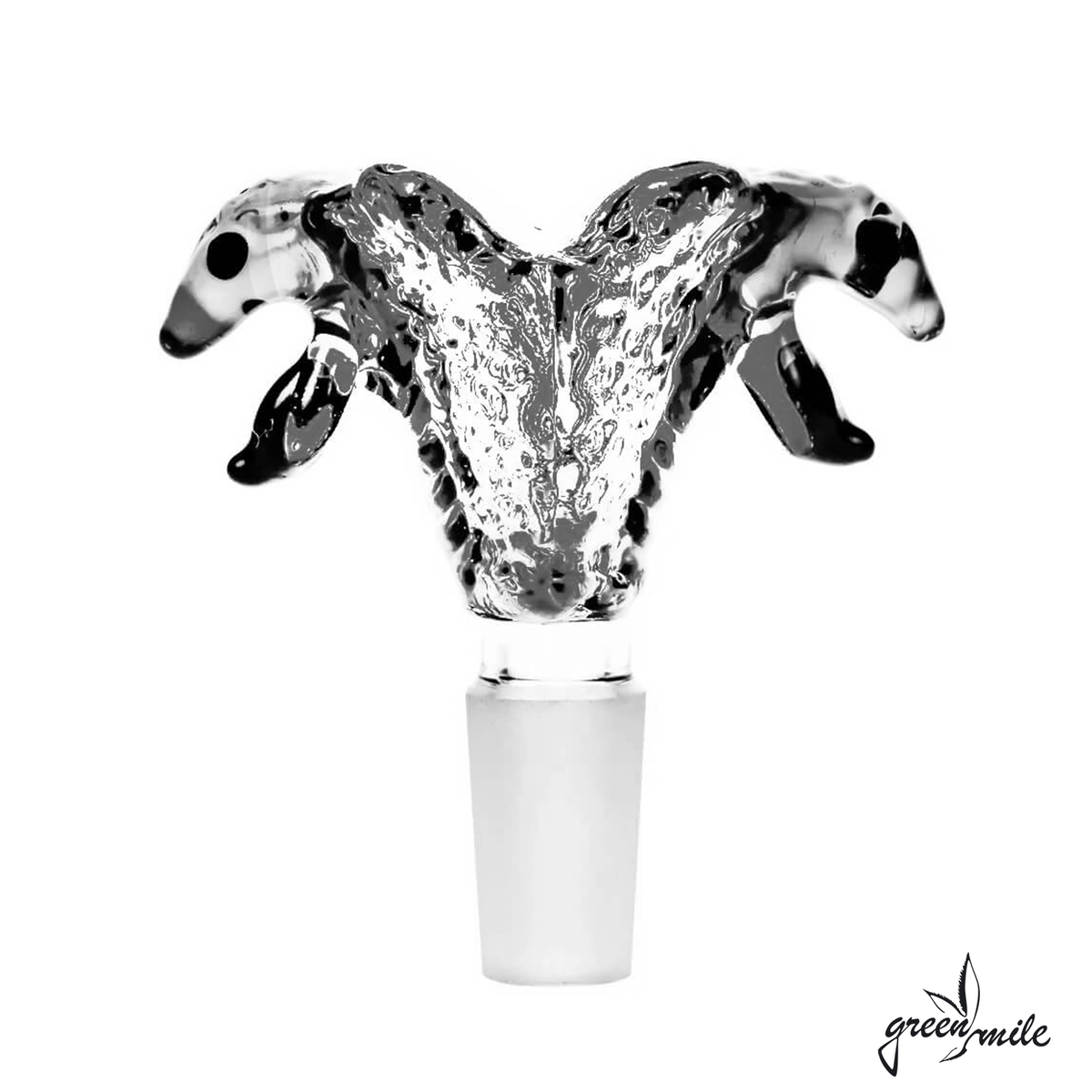 Glas-Kopf - Double Snake | transparent 18.8