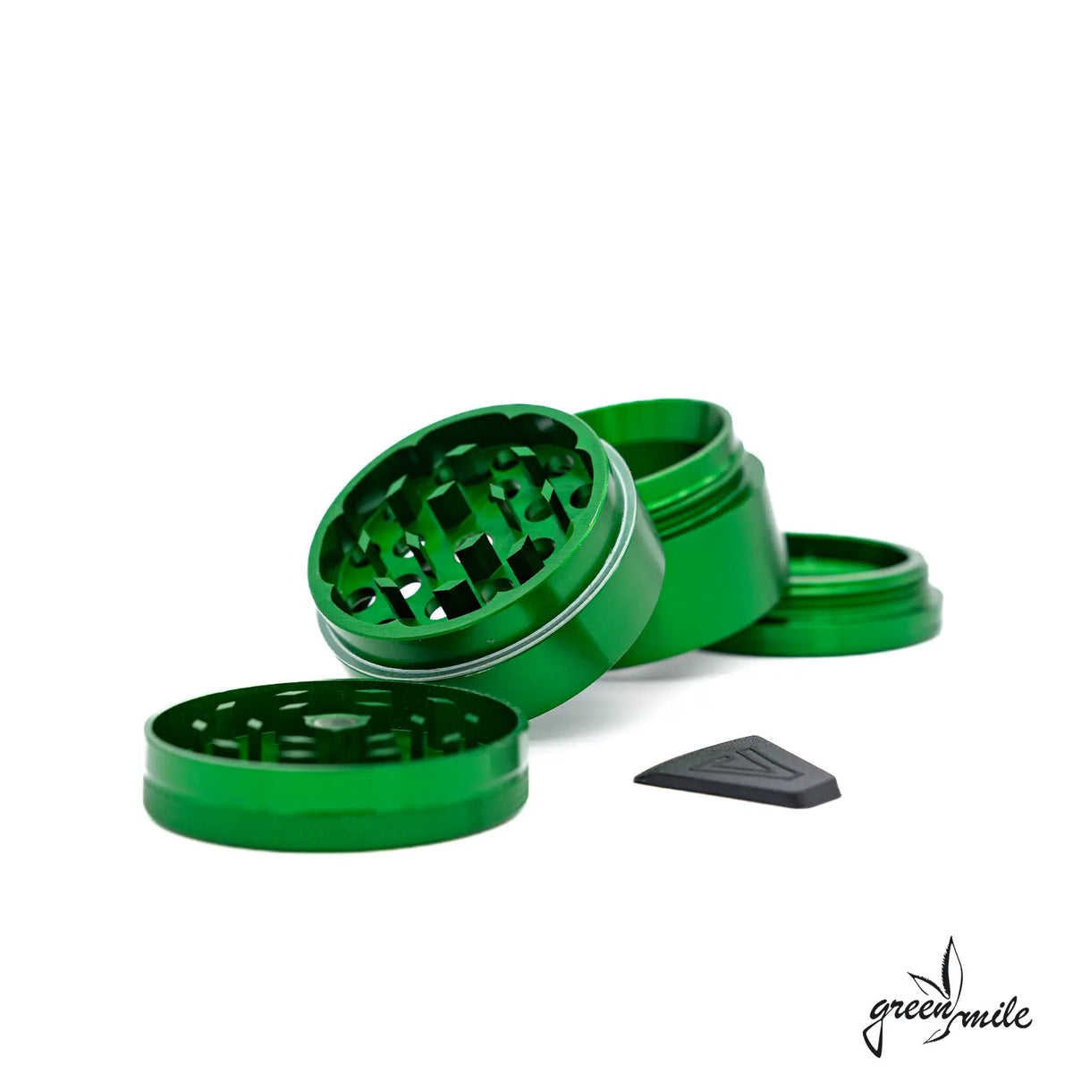 Higher Standards, Aerospaced Grinder, 4 teilig, 50mm, Grün, offen, Vorderansicht