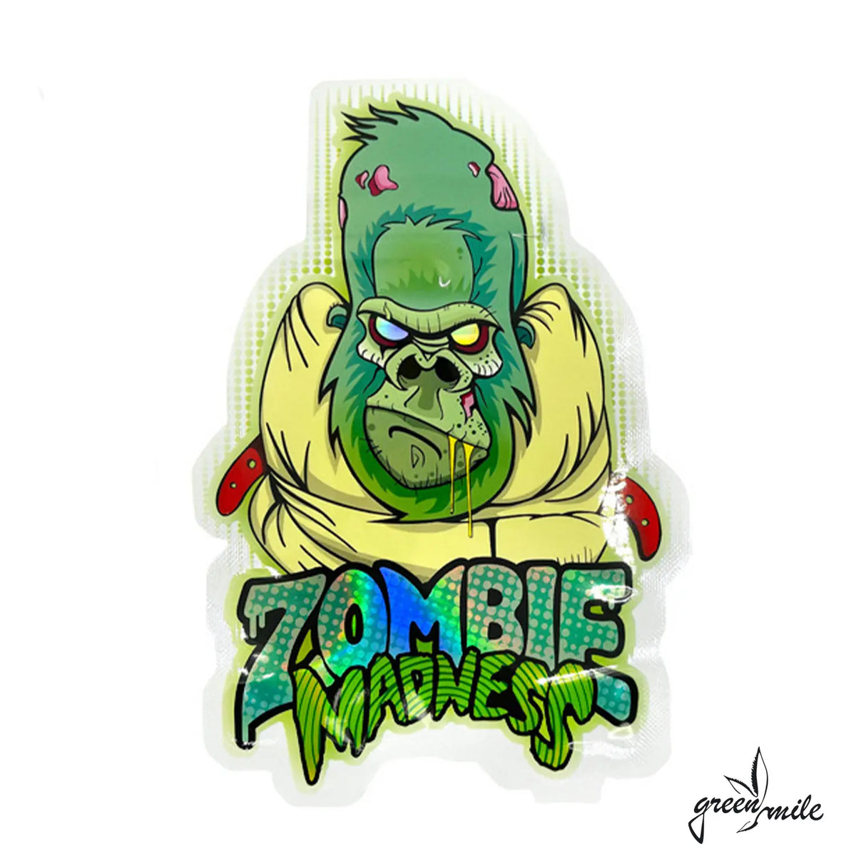 Mylar Bag, Zip Beutel, Geruchsstopp, Zombie Madness, 5 Stk., Vorderansicht