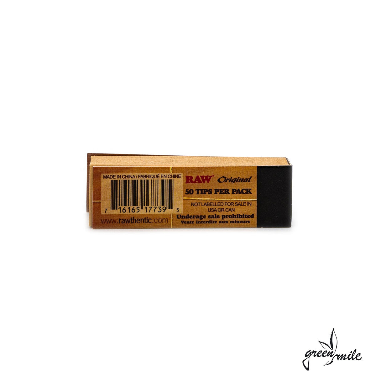 Raw Tips, Original, Ungebleicht, Rückansicht