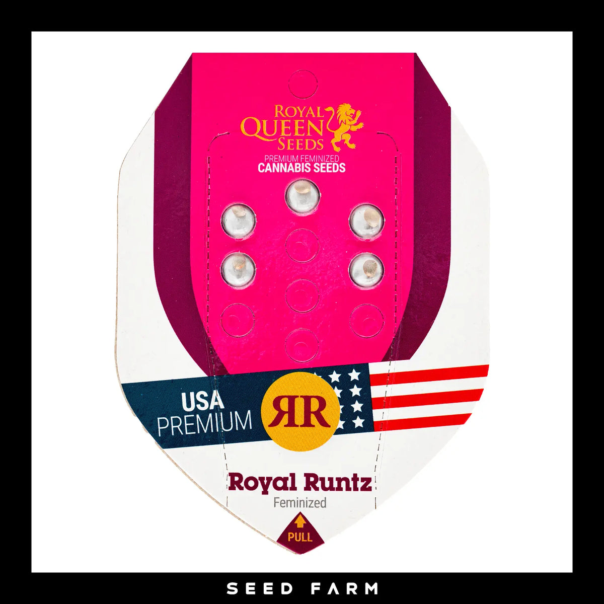 Royal Queen Seeds Royal Runtz, feminisierte Cannabis Samen, 5 Stück, Vorderansicht