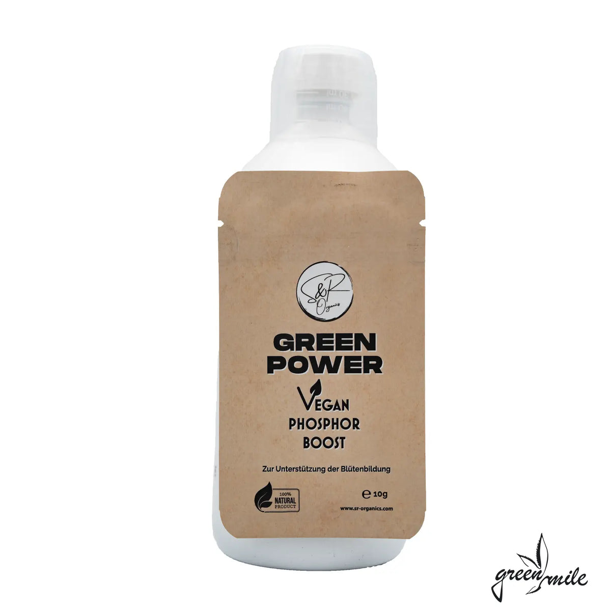 S&R Organics, Green Power, 5in1, 1l, Rückansicht, Flasche