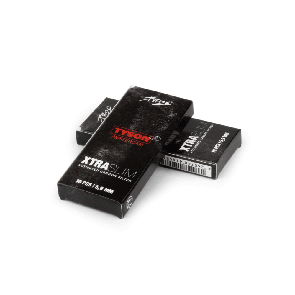 PURIZE x Tyson 2.0 - XTRA Slim | Aktivkohlefilter | 10 Stk im Pack