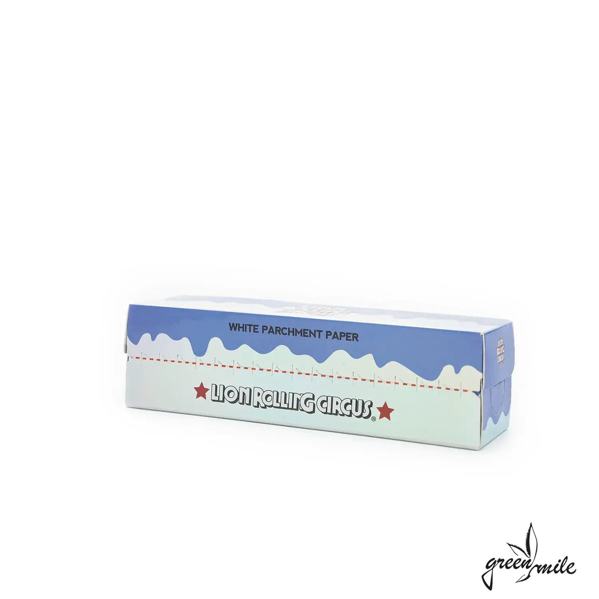 Lion Rolling Circus White Parchment Paper Seitlich