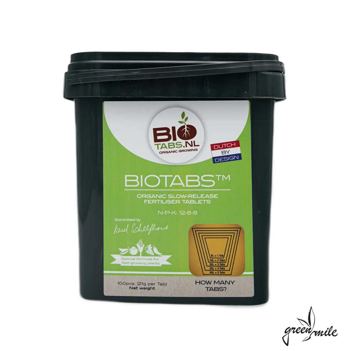 Biotabs, Biotabs, 100 Stueck, Eimer, Vorderansicht