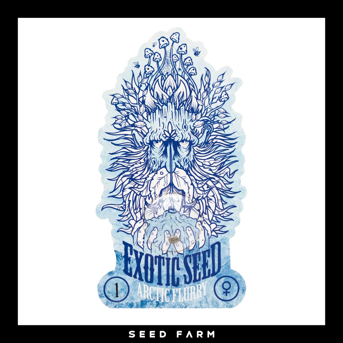 Exotic Seed Arctic Flurry, feminisierte Cannabis Samen, Vorderansicht