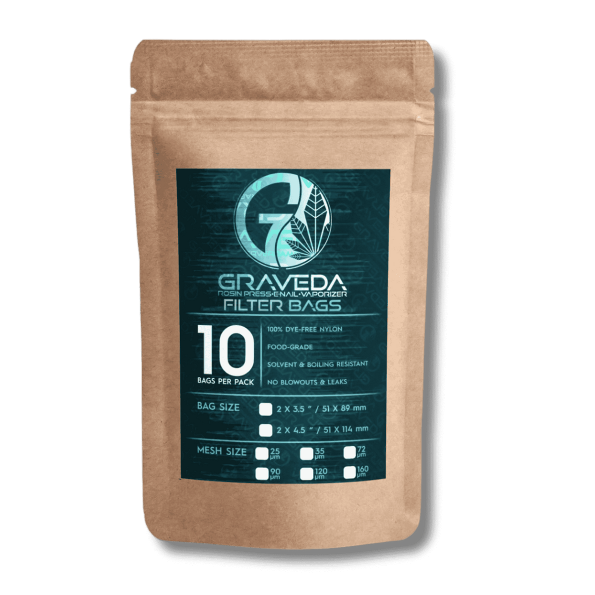 Graveda - Rosin Bag Filterbeutel | 10 Stk 51x89mm