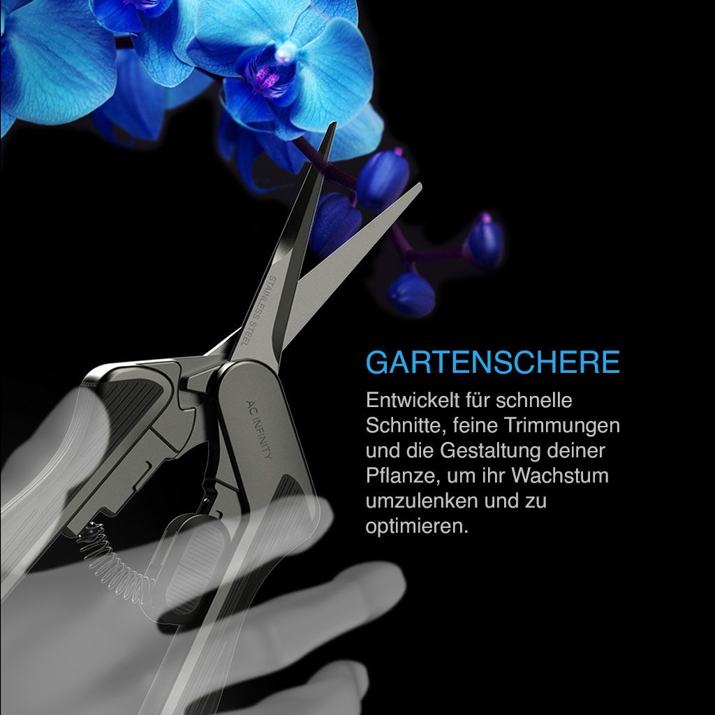 AC Infinity - Gartenschrere aus Edelstahl - gebogene Klingen