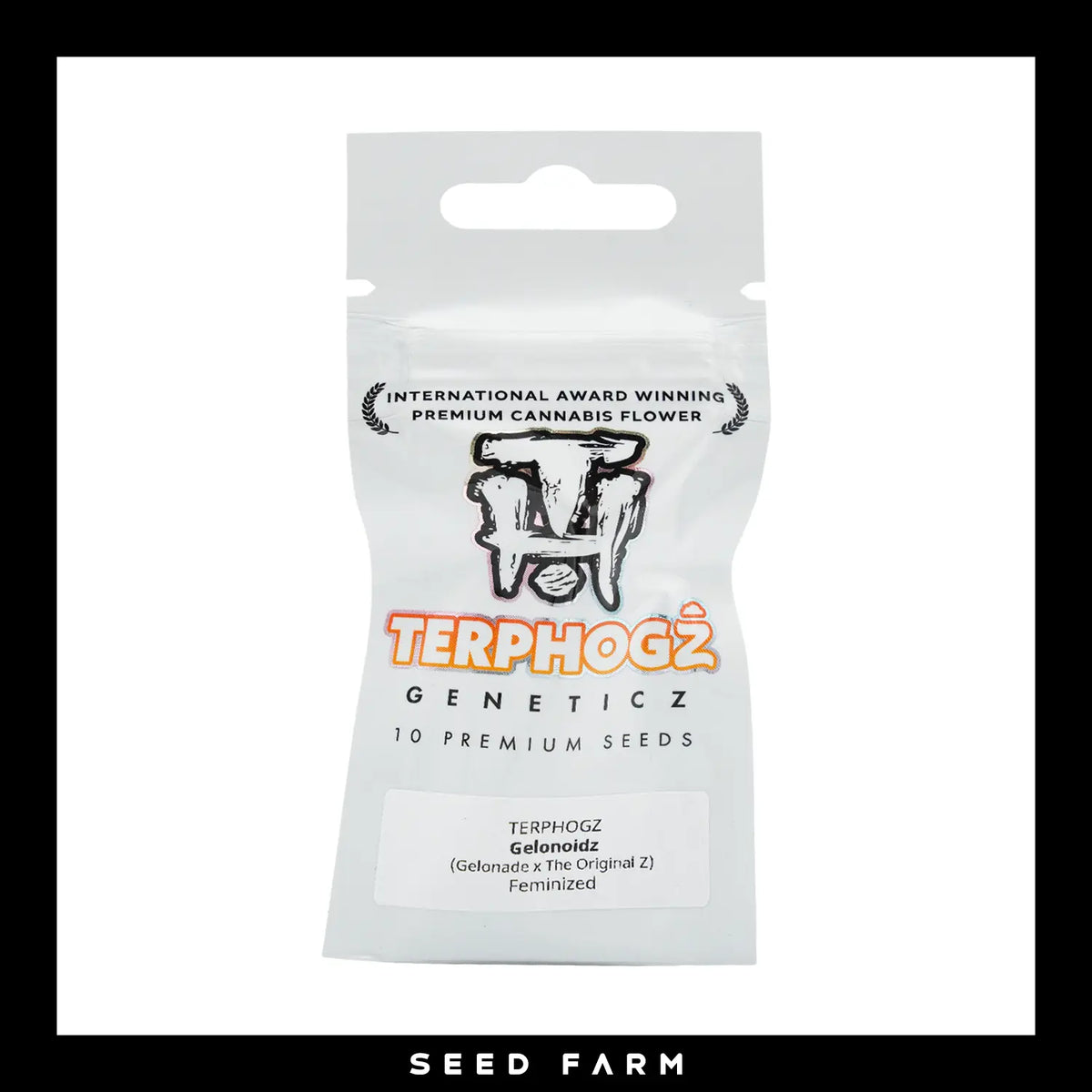 Terphogz, Gelonoidz, Feminisiert, 10 Seeds, Verpackung, Vorderansicht
