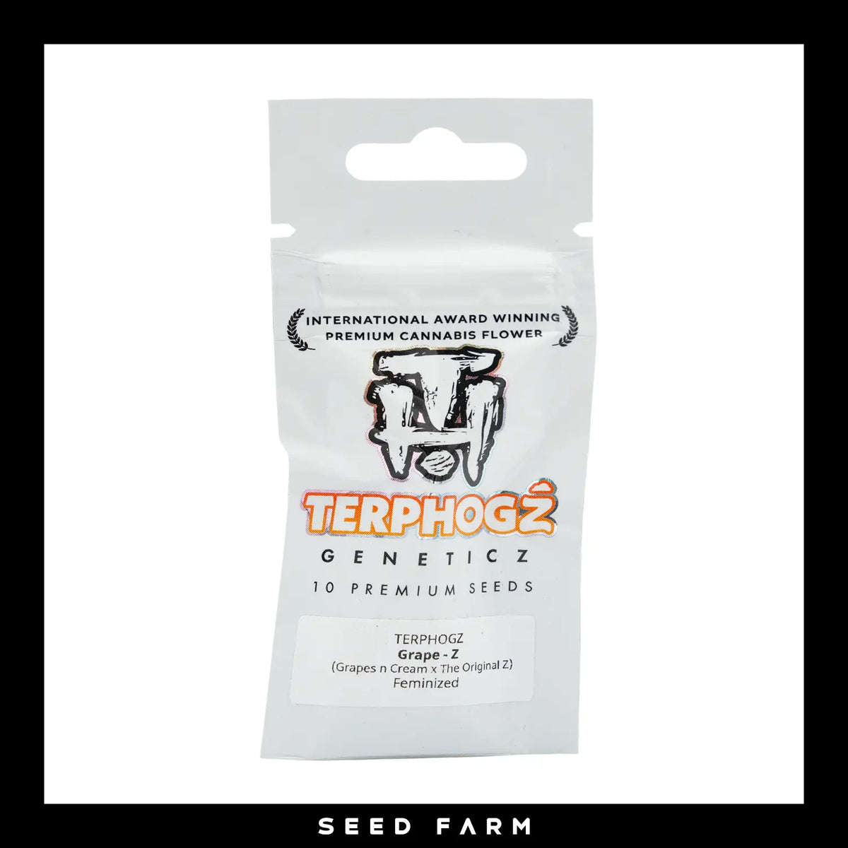 Terphogz, Grape Z, Feminisiert, 10 Seeds, Verpackung, Vorderansicht