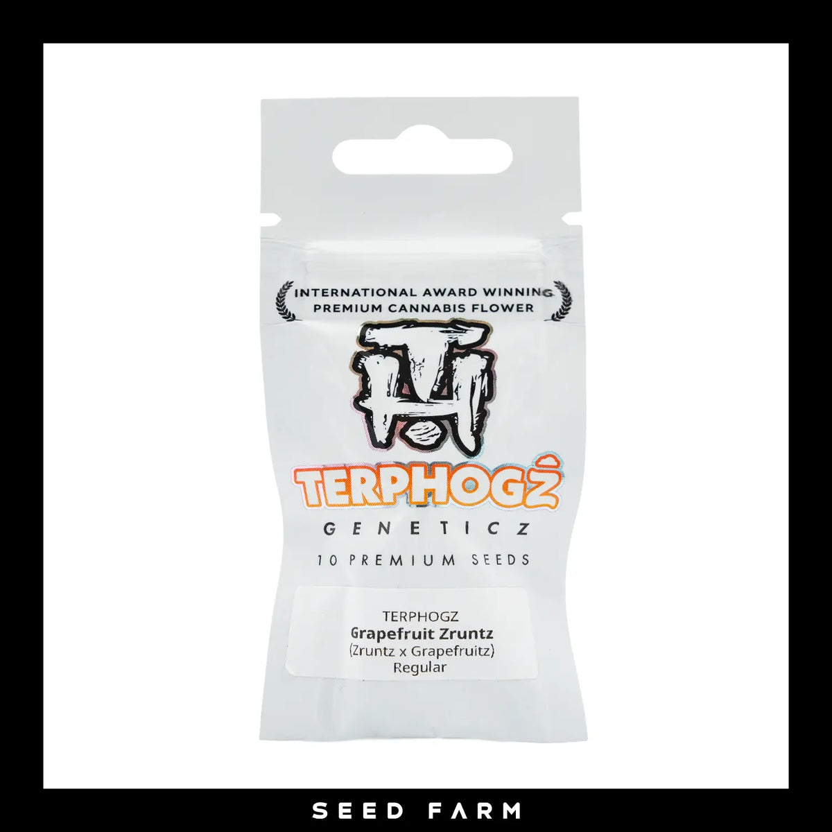 Terphogz, Grapefruit Zruntz, Regular, 10 Seeds, Verpackung, Vorderansicht