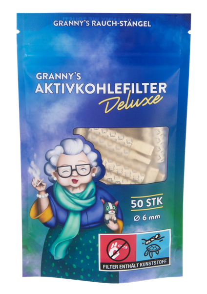 GRANNYS Weed Deluxe -  Aktivkohlefilter 6mm Ø | 50er