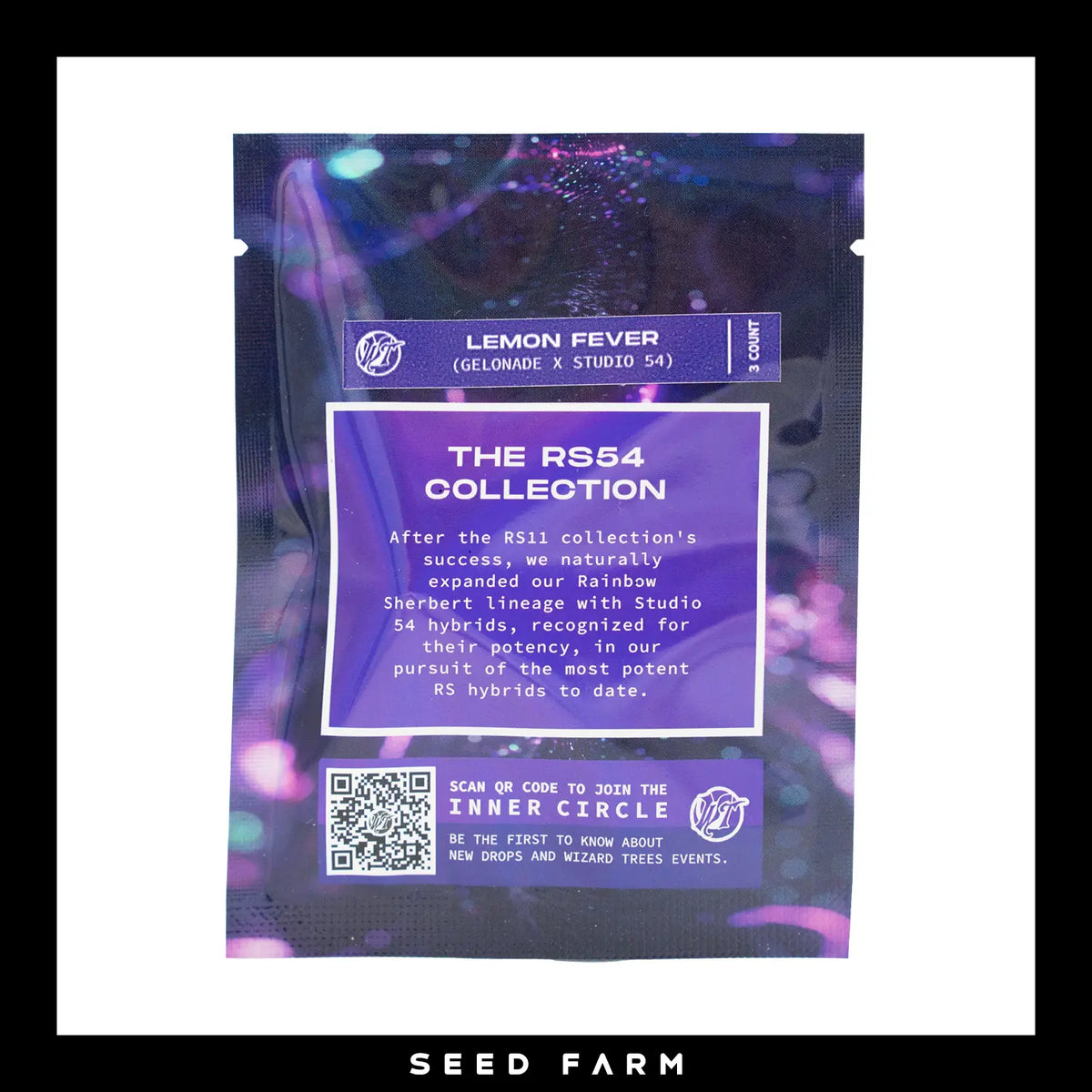 Wizard Tree, Lemon Fever, RS54 Collection, feminisierte Cannabis Samen, Rückansicht