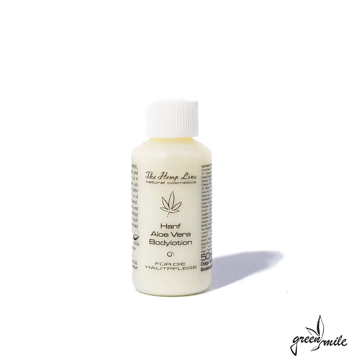 The Hemp Line, Hanf Aloe Vera Bodylotion, Vegan, 50ml, Verpackung